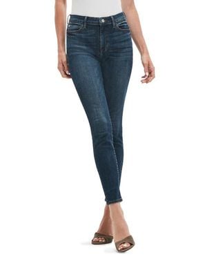 Guess 1981 High Waist Ankle Skinny Jeans In Zrcn-open At Nordstrom Rack - Blue