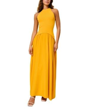 Solid & Striped The Isola Sleeveless Maxi Dress - Yellow