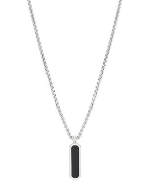 Estella Bartlett Onyx Tag Pendant Necklace - Blue