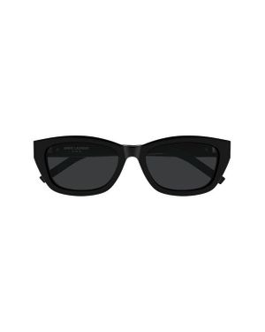 Saint Laurent Round/Oval Italian Acetate Sunglasses in Black  display picture 2