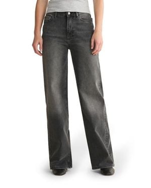 WARP+WEFT Nce High Waist Wide Leg Jeans - Black