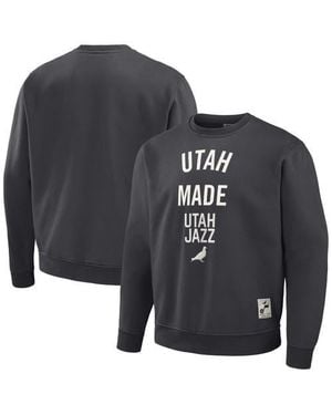 Staple Nba X Utah Jazz Plush Pullover Sweatshirt - Black