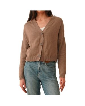 Paneros Clothing Diana Cropped Cardigan - Brown