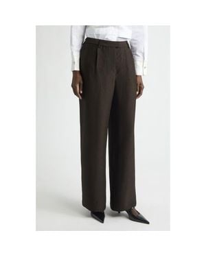 Jason Wu Washed Twill Straight Leg Pants - Black
