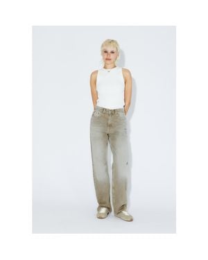 Dr. Denim Echo High Straight Rigid Jeans - White