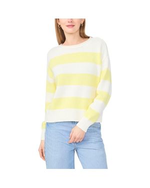 Vince Camuto Stripe Roll Neck Sweater - Yellow