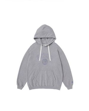 vowels Faded Collegiate Hoodie - Gray