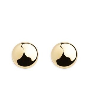Argento Vivo Button Stud Earrings - Metallic