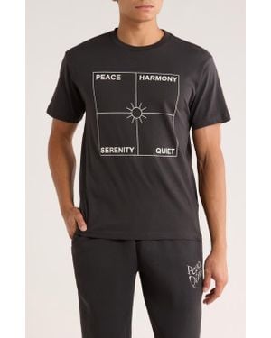 Museum of Peace & Quiet Four Corners Graphic T-Shirt - Black