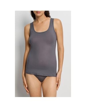 Hanro Ultralight Cotton Tank Top - Gray