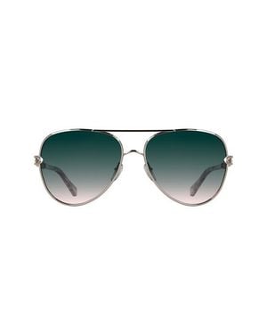 Kendra Scott Korinne 61Mm Gradient Aviator Sunglasses - Green