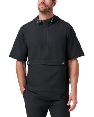 Travis Mathew Sport Mode Short Sleeve Hoodie - Black