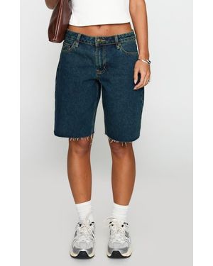Princess Polly Cult Classic Denim Shorts - Blue