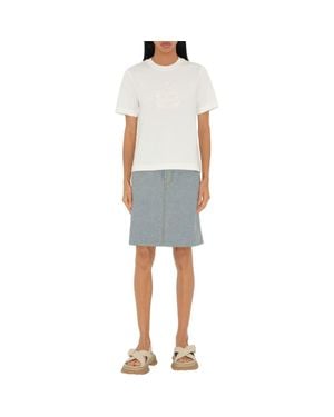Burberry Ekd Cotton T-Shirt - Blue