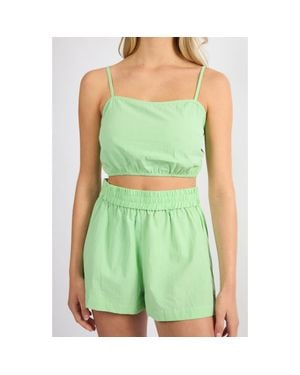 Viens Avec Moi The Everyday Mini Top - Green