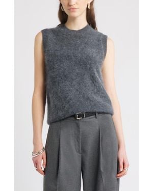 Nordstrom Brushed Cashmere Sweater Vest - Blue