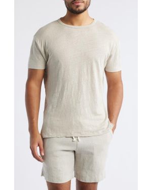 Alex Crane Sun Linen T-Shirt - White