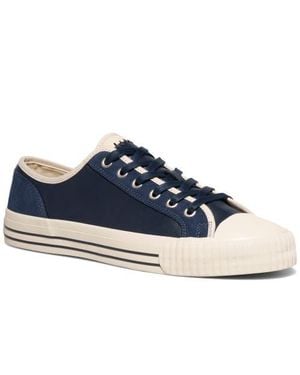 PF Flyers Center Vintage Low-Top Leather & Suede Sneaker - Blue