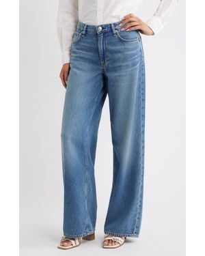 Rag & Bone Flexi Andi High Waist Wide Leg Jeans - Blue