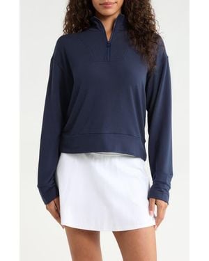 G/FORE All Play Terry Quarter-Zip Sweatshirt - Blue