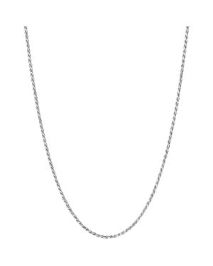 Degs & Sal Sterling Rope Chain Necklace - Metallic