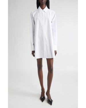 K.ngsley Gaia Button-Up Shirtdress - White