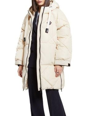 Ottod'Ame Midi Quilted Puffer Jacket - Natural