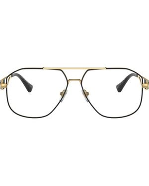 Versace 59Mm Pilot Optical Glasses - Brown