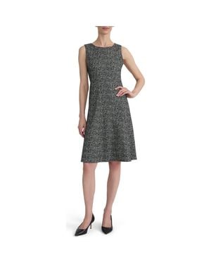 Kasper Multi Seam Fit & Flare Dress - Black