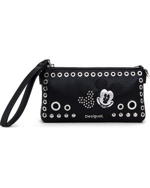 Desigual Mickey Mouse Grommet Wristlet - Black
