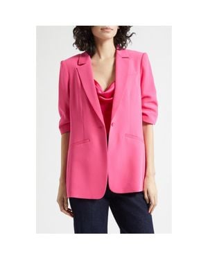 Cinq À Sept Khloe Short-Sleeve Blazer - Pink