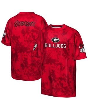 Outerstuff Youth Georgia Bulldogs Off-Side Sublimated T-Shirt - Red