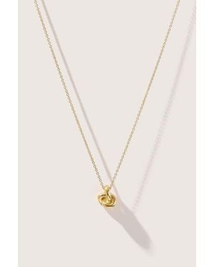 Otiumberg 14Kt Vermeil Mini Knot Necklace - Metallic