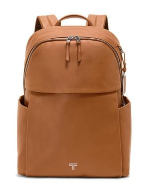 Tumi Raina Leather Backpack - Brown