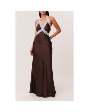 SNDY'S Tonya 2.0 Maxi Slipdress - Brown