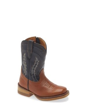 Tecovas Kids' The Doc Western Boot - Brown