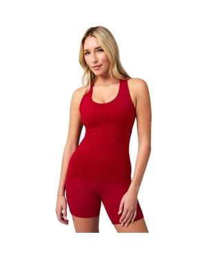 Fabletics Feather Tech+ Racerback Tank - Red