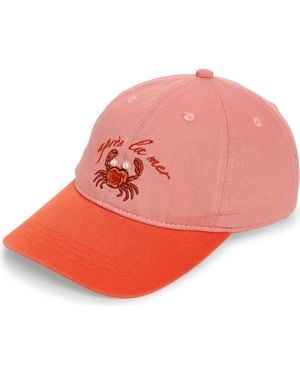 Treasure & Bond Embroidered Baseball Cap - Pink