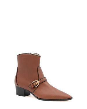 Amalfi by Rangoni Plotina Pointed Toe Bootie - Brown