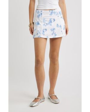BP. Cotton Jersey Mini Skort - Blue