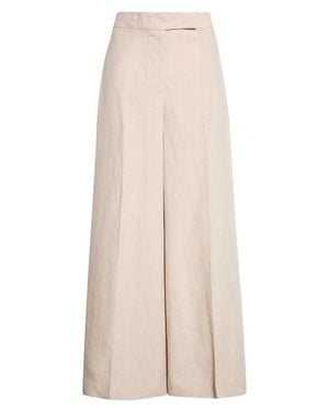 Reiss Kit Wide Leg Linen Pants - Natural