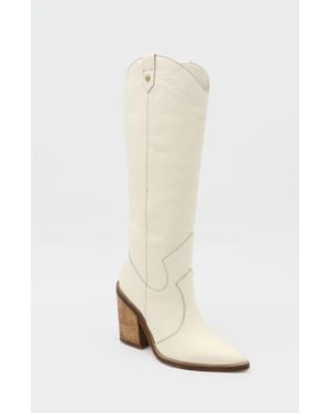 Stivali New York Macao Western Knee-High Boots - White