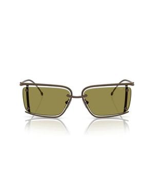 DIESEL 57Mm Rectangular Sunglasses - Green