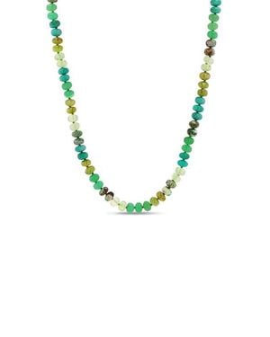 Sheryl Lowe Mix 8Mm Bead Necklace - Metallic