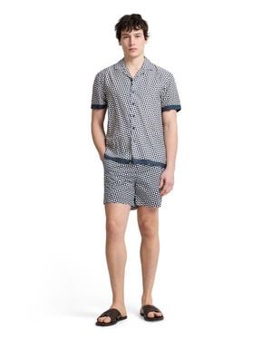 Onia Tencel Vacation Short Sleeve Shirt - Gray