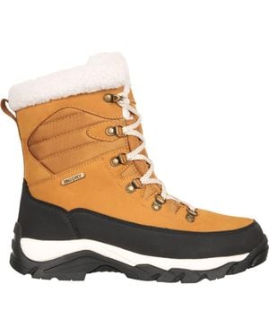 Mountain Warehouse Innsbruck Leather Waterproof Snow Boots - Brown