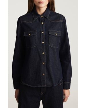 Mavi Angela Classic Denim Shirt - Blue