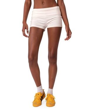 Edikted Foldover Shorts - Orange