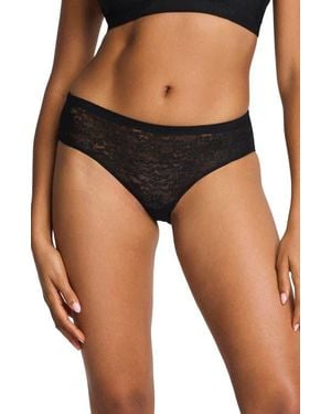 Spanx Spanxsupersmooth Day To Date Night Lace Bikini - Black