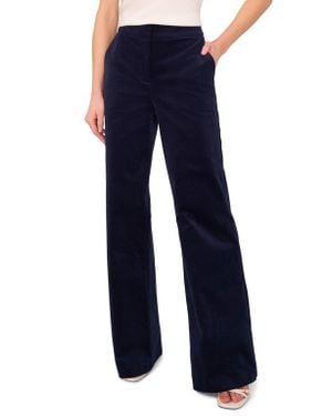 Ted Baker Wide Leg Stretch Cotton Corduroy Pants - Blue